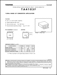 TA4103F datasheet: 1.9GHz band up converter TA4103F