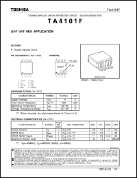 TA4101F datasheet: UHF VHF mix application TA4101F
