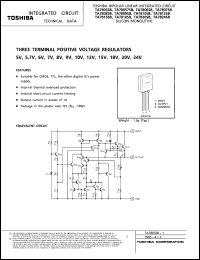 TA7824SB datasheet: Three terminal positive voltage regulators 24V TA7824SB