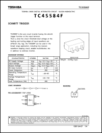 TC4S584F datasheet: Schmitt trigger TC4S584F