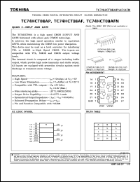 TC74HCT08AF datasheet: Quad 2 input and gate TC74HCT08AF