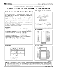 TC74HCT574AP datasheet: Octal D-type flip flop with 3 state output TC74HCT574AP