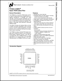 TP3094V datasheet: COMBO Quad PCM Codec/Filter TP3094V