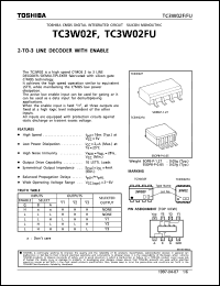 TC3W02F datasheet: 2 to 3 line decoder with enable TC3W02F