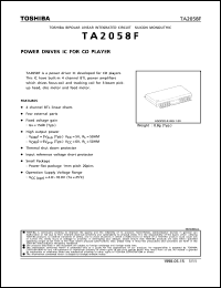 TA2058F datasheet: Power driver IC for CD player TA2058F