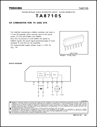 TA8710S datasheet: SIF converter for TV and VTR TA8710S