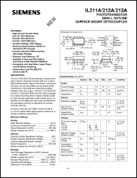 IL212A datasheet: Phototransistor optocoupler IL212A