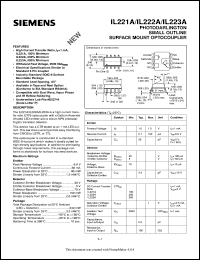 IL221A datasheet: Phototransistor optocoupler IL221A