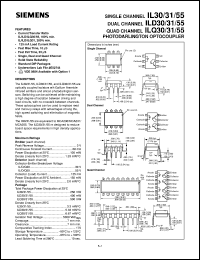 IL30 datasheet: Photodarlington optocoupler IL30