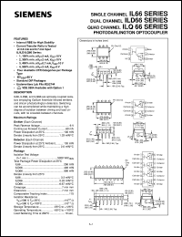ILD66 datasheet: 2-channel photodarlington optocoupler ILD66