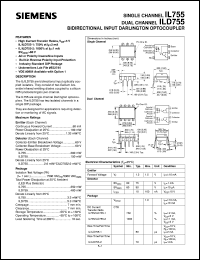 IL755 datasheet: Bidirectional input darlington optocoupler IL755