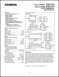ILD1 datasheet: 2-channel phototransistor optocoupler ILD1