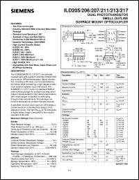 ILD205 datasheet: 2-channel phototransistor optocoupler ILD205