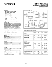 ILD610 datasheet: 2-channel phototransistor optocoupler ILD610
