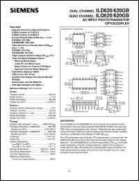 ILD620 datasheet: 2-channel AC input phototransistor optocoupler ILD620