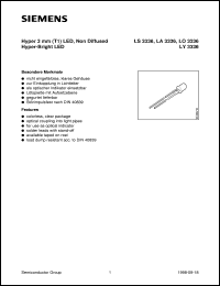 LS3336-R datasheet: Super-red LED LS3336-R