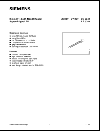 LS3341-LP datasheet: Super-red LED LS3341-LP