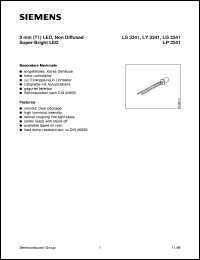 LS3341-M datasheet: Super-red LED LS3341-M