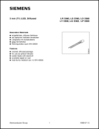 LY3360-K datasheet: Yellow LED LY3360-K