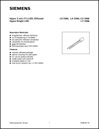 LS3366-Q datasheet: Super-red LED LS3366-Q