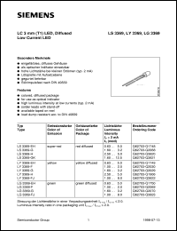 LY3369-EH datasheet: Yellow LED LY3369-EH