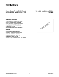 LA3386-MQ datasheet: Amber LED LA3386-MQ