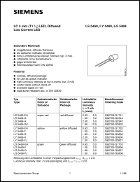 LY5469-G datasheet: 5mm yellow LED LY5469-G