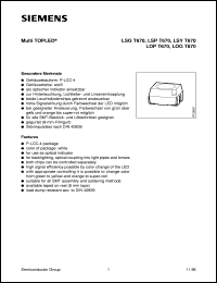 LSYT670-K datasheet: Multi super-red/yellow TOPLED LSYT670-K