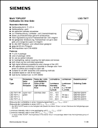 LSGT677-J datasheet: Multi super-red/green TOPLED LSGT677-J