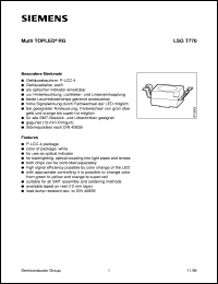 LSGT770-HK datasheet: Multi super-red/green TOPLED LSGT770-HK