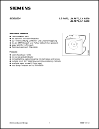 LOA670-J datasheet: Orange SIDELED LOA670-J