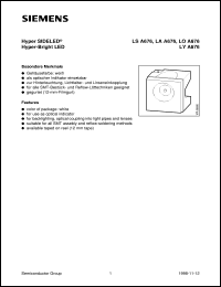 LSA676-P datasheet: Super-red SIDELED LSA676-P