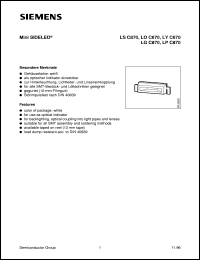 LGC870-K datasheet: Green mini SIDELED LGC870-K