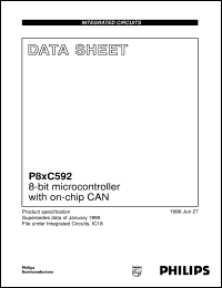 P87C592EFA/A2 datasheet: 8-bit microcontroller with on-chip CAN P87C592EFA/A2