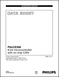 P80CE598FHB/00 datasheet: 8-bit microcontroller with on-chip CAN P80CE598FHB/00