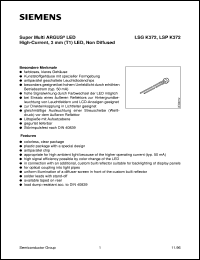 LSGK372-QO datasheet: Super-red/green 3mm multi LED LSGK372-QO