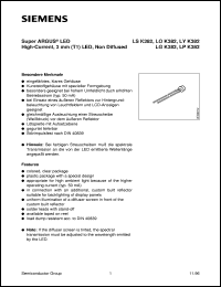 LSK382-R datasheet: Super-red 3mm LED LSK382-R