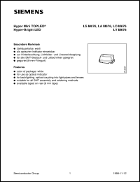 LSM676-MQ datasheet: Super-red mini TOPLED LSM676-MQ