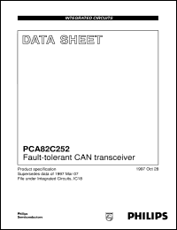 PCA82C252T/N2 datasheet: Fault-tolerant CAN transceiver PCA82C252T/N2