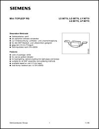 LOM770-JM datasheet: Orange mini TOPLED LOM770-JM