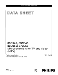 P87C055BBP datasheet: Microcontrollers for TV and video (MTV) P87C055BBP