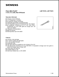 LOPP370-N datasheet: Orange/pure green 3mm MULTILED LOPP370-N