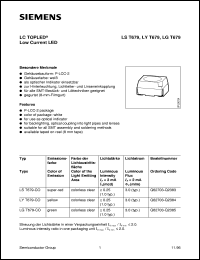 LGT679-CO datasheet: Green TOPLED LGT679-CO