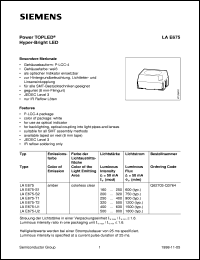 LAE675 datasheet: Amber TOPLED LAE675