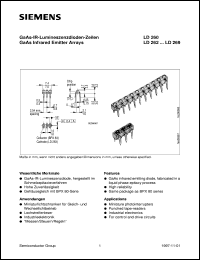 LD265 datasheet: GaAs infrared emitter array LD265