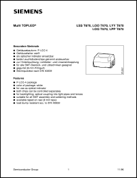 LSST670-JO datasheet: Super-red/super-red TOPLED LSST670-JO