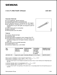 LSG3351-HO datasheet: Super-red/green 3mm MULTILED LSG3351-HO