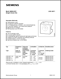 LSGA671-J datasheet: Super-red/green multi SIDELED LSGA671-J