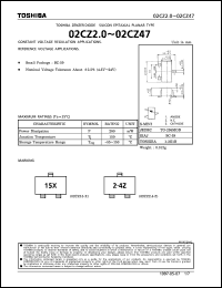 02CZ2.0-Z datasheet: Silicon diode for constant voltage regulation and reference voltage applications 02CZ2.0-Z