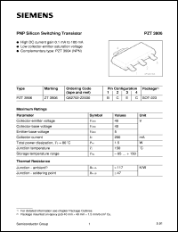 PZT3906 datasheet: PNP silicon switching transistor PZT3906